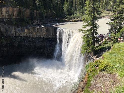 Crescent Falls at Nordegg  Alberta  Canada