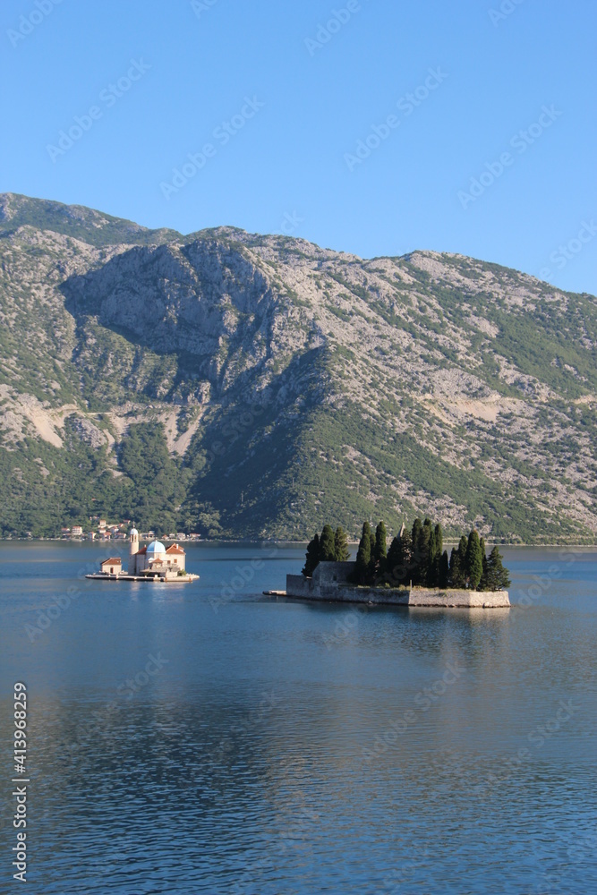 Island of Sveti Dorde, Bay of Kotor, Montenegro.