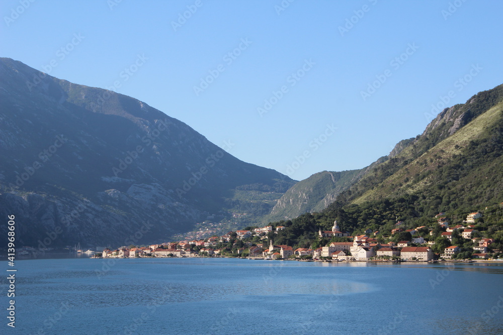 The beautiful own of Perast on the Bay of Kotor, Montenegro.