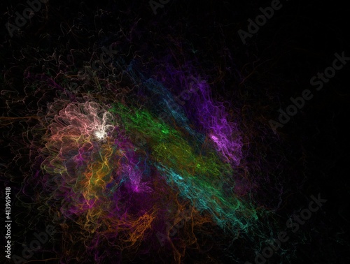 Imaginatory fractal background Image