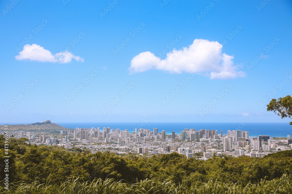 Coastal City of Honolulu, Oahu, Hawaii | Nature Landscape