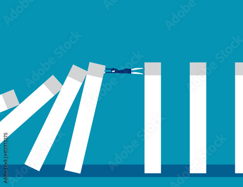 Dominoes falling bar graph Demonstrate Economic crisis