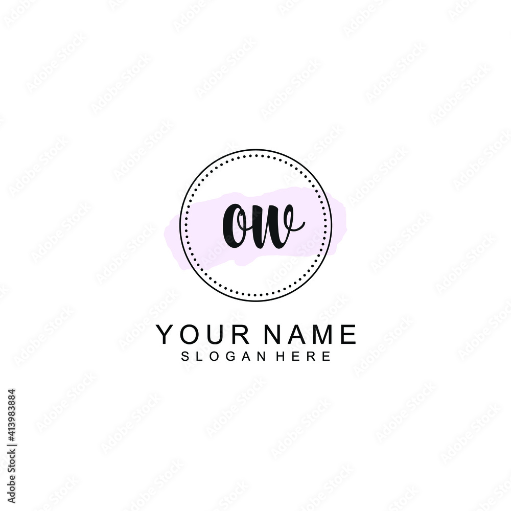 OX Initial handwriting logo template vector OX Initial handwriting logo template vector