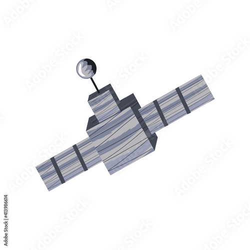 space satellite discovery icon isolated vector