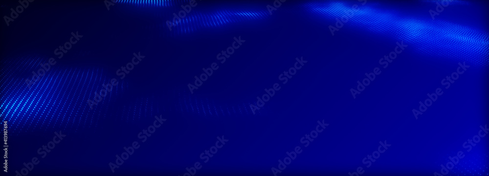 Technology network background, data technology futuristic background, Wave line connection blue particular, Global world network and telecommunication Technology network background, data technology futuristic background, Wave line connection blue particular, Global world network and telecommunication