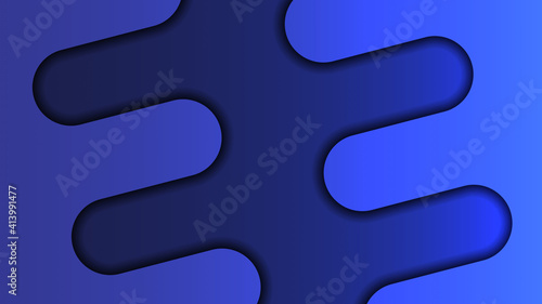 Abstract blue background. Background with place for text. The effect of layers of paper. Vector.