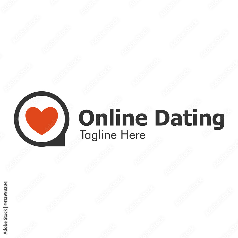 Illustration Vector Graphic of Online Dating Logo. Perfect to use for Dating Company