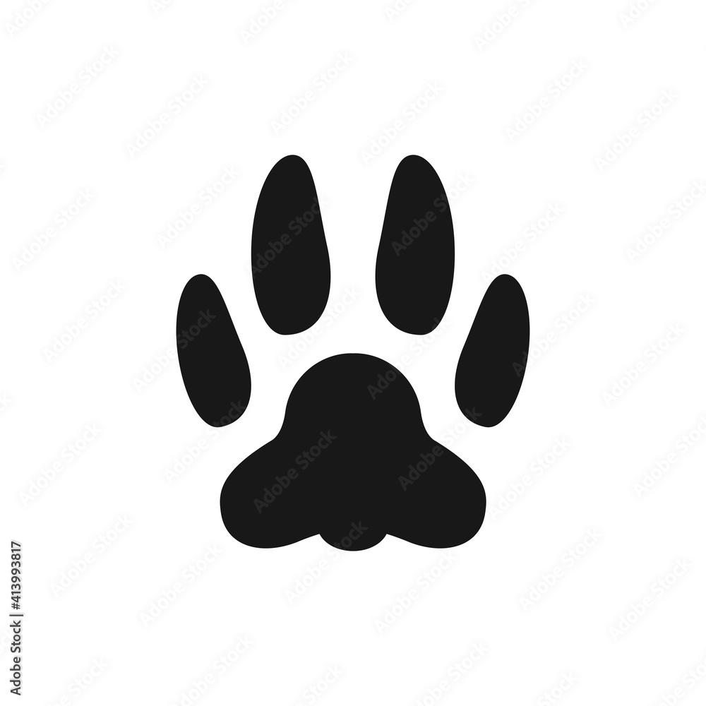 paw print icon vector design illustration paw print icon vector design illustration