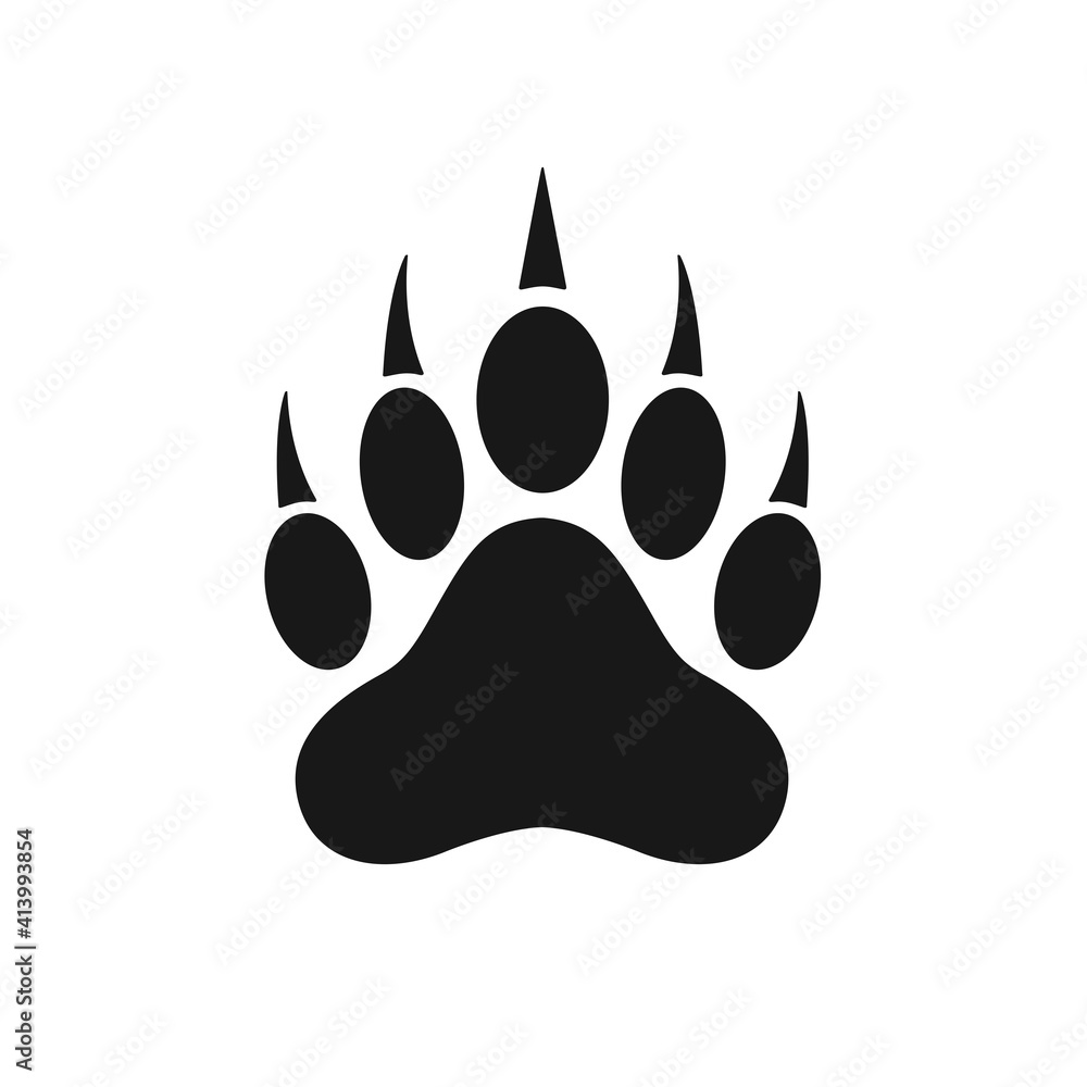 paw print icon vector design illustration paw print icon vector design illustration