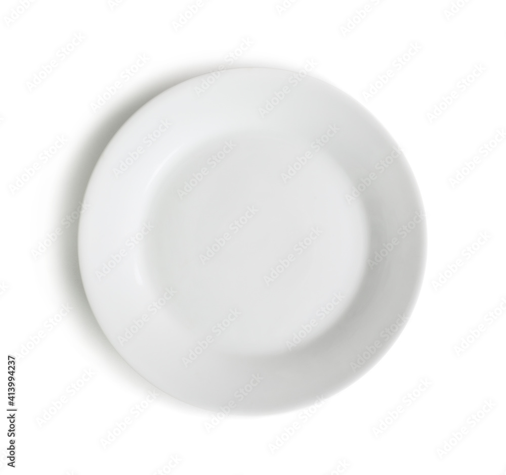 Empty white plate