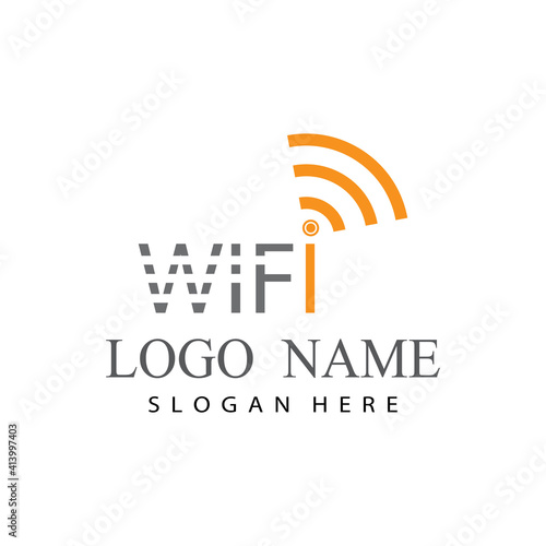 internet cable logo  and symbol design vector