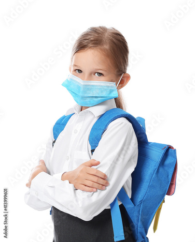 Little schoolgirl in medica...