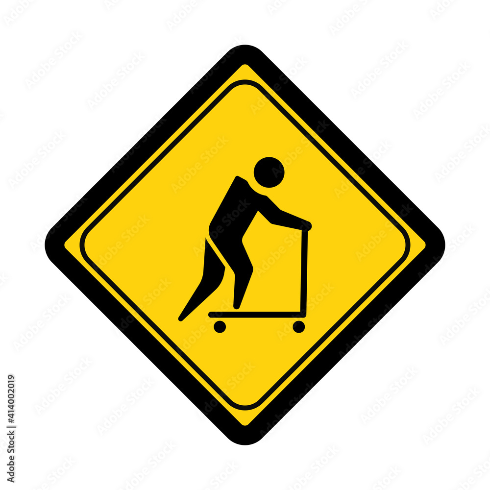 Roller scooter area sign and symbol graphic design vector illustration Roller scooter area sign and symbol graphic design vector illustration