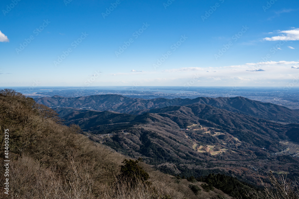 筑波山 女体山山頂からの風景 筑波山 女体山山頂からの風景
