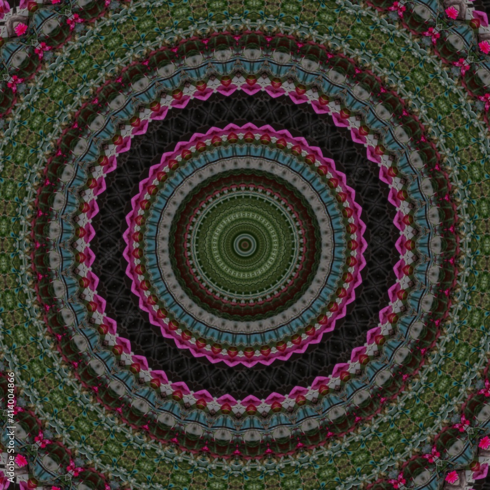 Illusion background pattern design. 3D illustration for mandala and interior floor mat carpet decoration Illusion background pattern design. 3D illustration for mandala and interior floor mat carpet decoration
