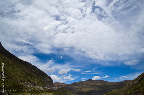 Cielo y nubes de la sierra de Lima