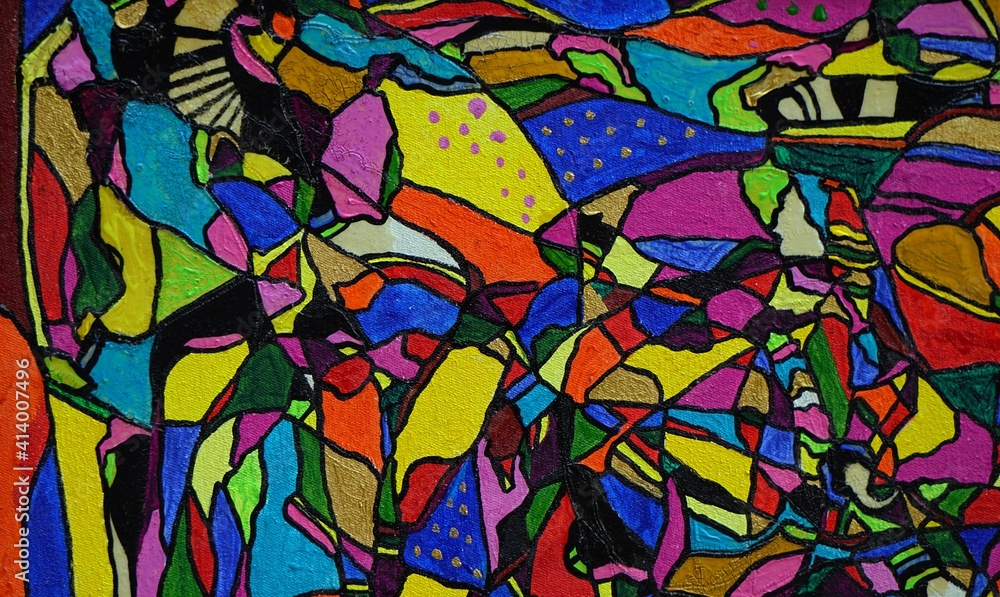 Art backgrounds oil painting Abstract Triangle Curve Square from thailand Art backgrounds oil painting Abstract Triangle Curve Square from thailand