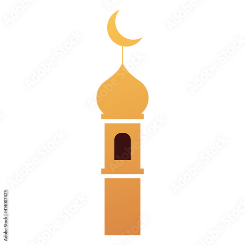 arabic mosque oriental classic icon vector