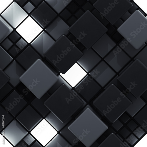 Seamless pattern of black c...