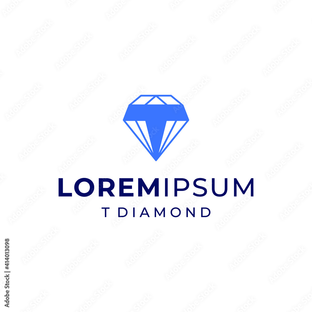 letter T diamond logo vector modern simple geometric concepts letter T diamond logo vector modern simple geometric concepts