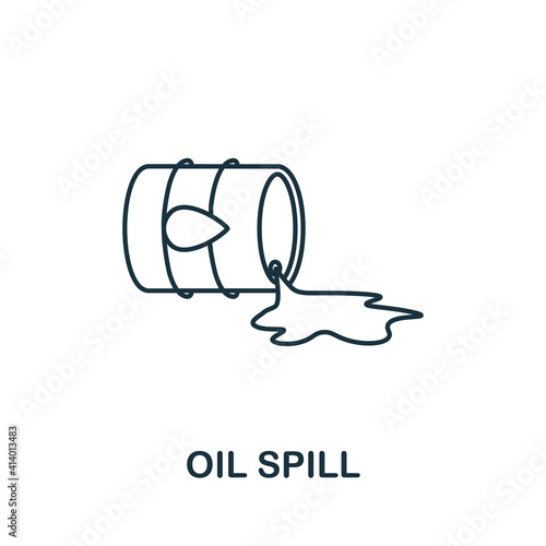Oil Spill icon. Simple element from global warming collection. Creative Oil Spill icon for web design, templates, infographics and more