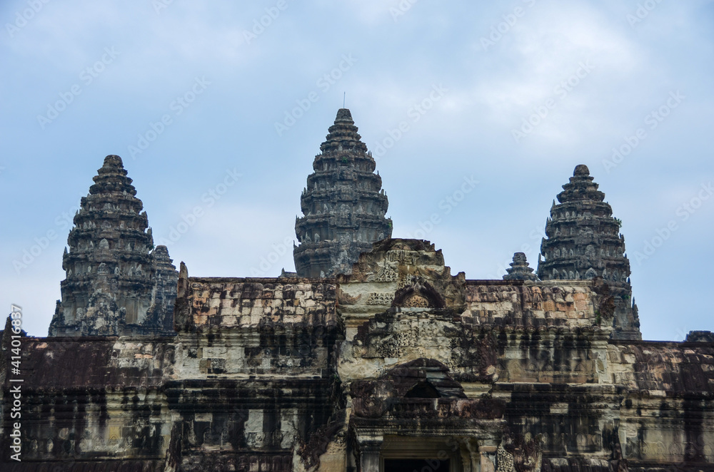 The view of Angkor Wat temple in Siem Reap in Cambodia The view of Angkor Wat temple in Siem Reap in Cambodia