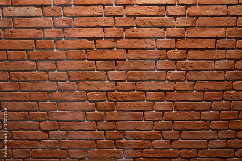 Obraz ceglana ściana, z czerwonej palonej starej rustykalnej cegły