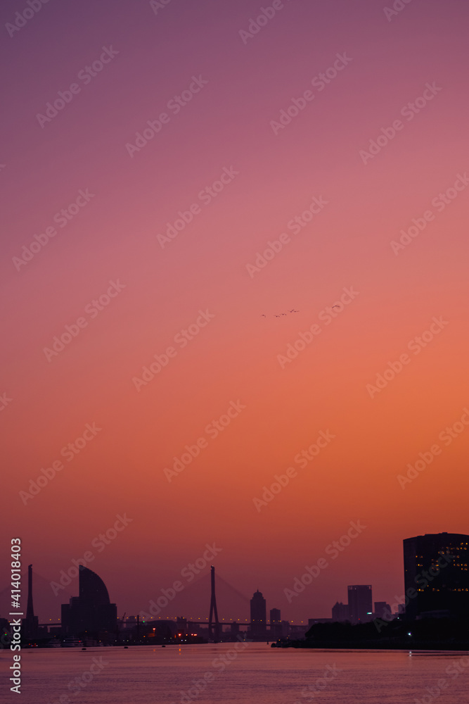 A sunrise in Lujiazui, Pudong, Shanghai