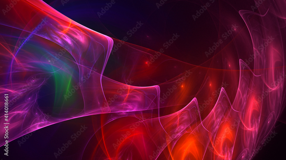 3D rendering abstract colorful fractal light background 3D rendering abstract colorful fractal light background