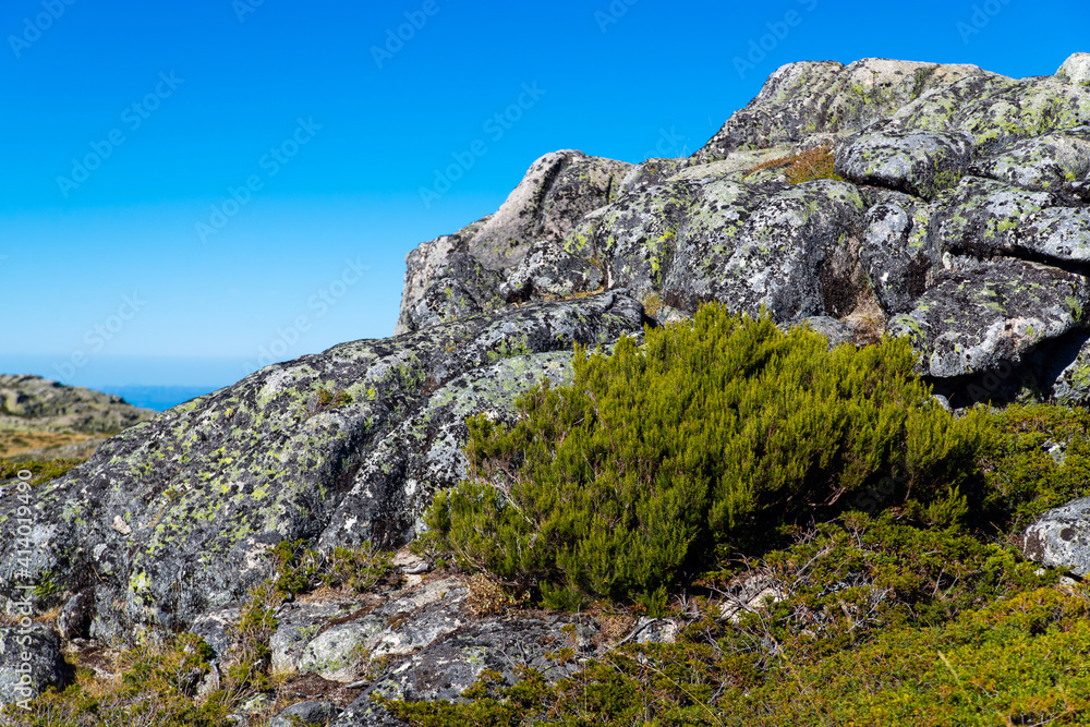 Beautiful view on edge of a cliff in mountain area Beautiful view on edge of a cliff in mountain area