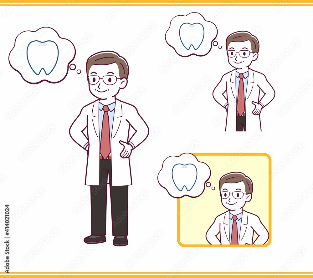 Elderly male doctor in a lab coat_I2 Elderly male doctor in a lab coat_I2