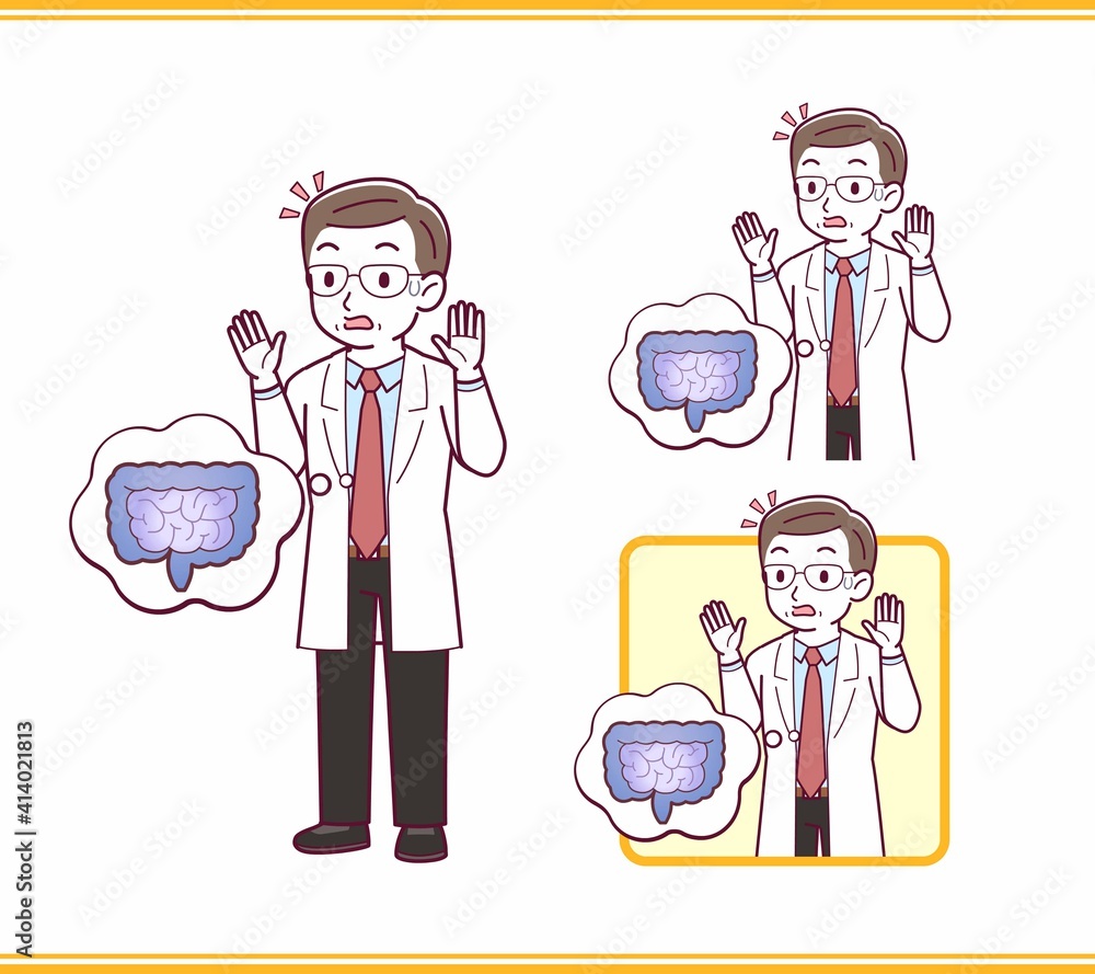 Elderly male doctor in a lab coat_I2 Elderly male doctor in a lab coat_I2