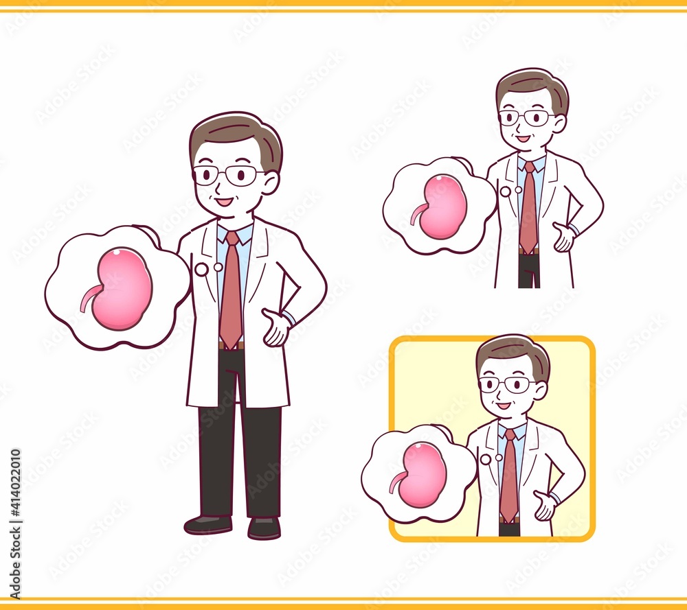 Elderly male doctor in a lab coat_I2 Elderly male doctor in a lab coat_I2