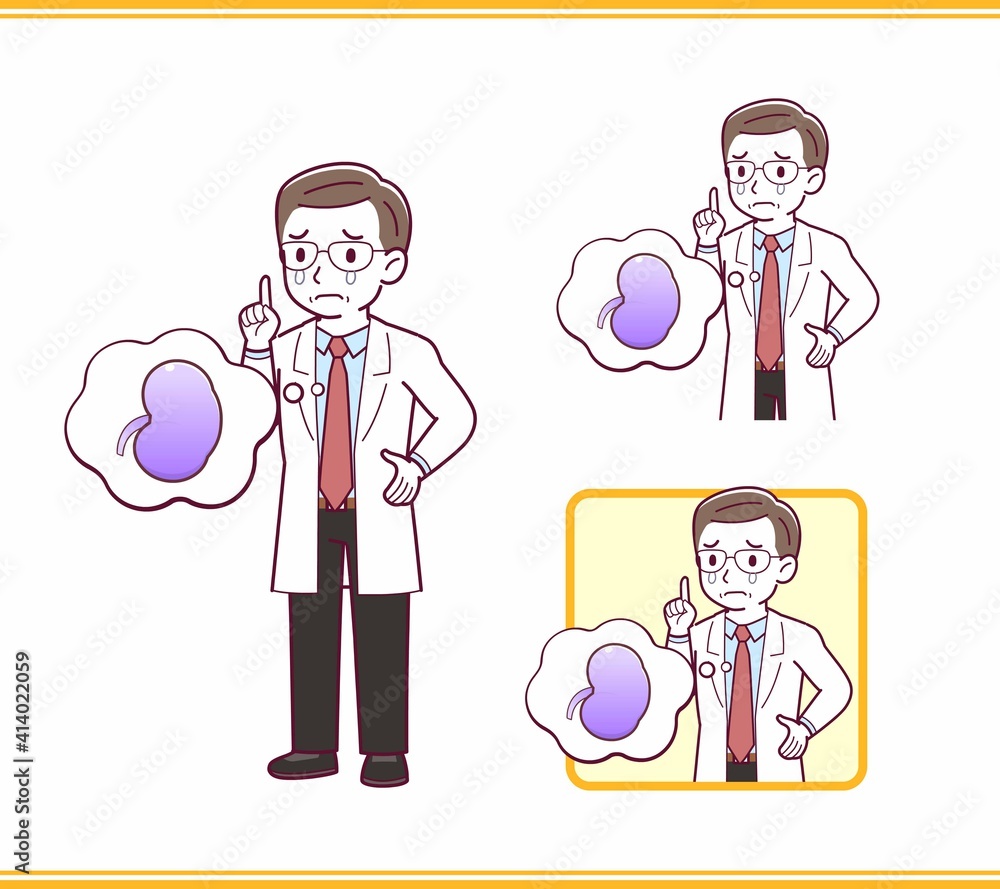 Elderly male doctor in a lab coat_I2 Elderly male doctor in a lab coat_I2