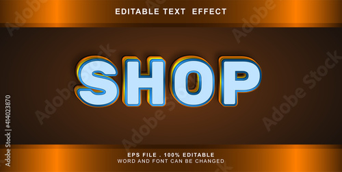 shop text effect editable