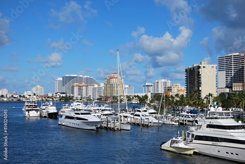 Marina in Fort Lauderdale Beach am Atlantik, Florida