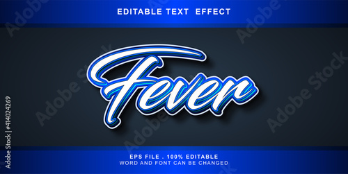 fever text effect editable