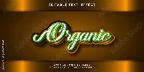 organic text effect editable