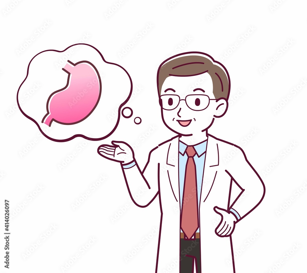 Elderly male doctor in a lab coat_I2 Elderly male doctor in a lab coat_I2