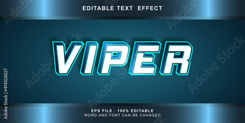 viper text effect editable