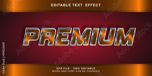 premium text effect editable