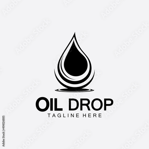 Oil drop logo vector illustration design template,design inspiration vector template for industry company  logo