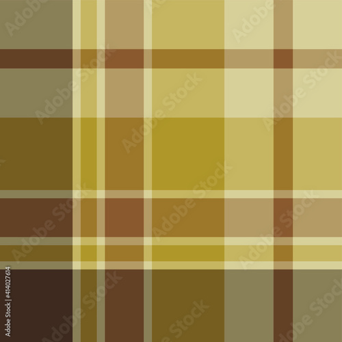 Seamless vector yellow tartan pattern for fabric, textile, wrapping etc. Plaid background 