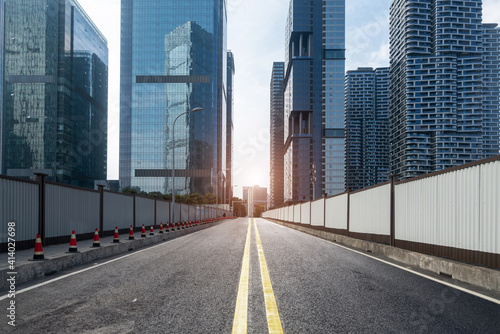 Highway and financial center office building in Chongqing, China