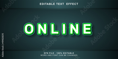 online text effect editable