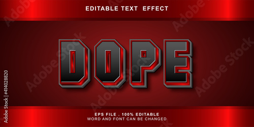 dope text effect editable