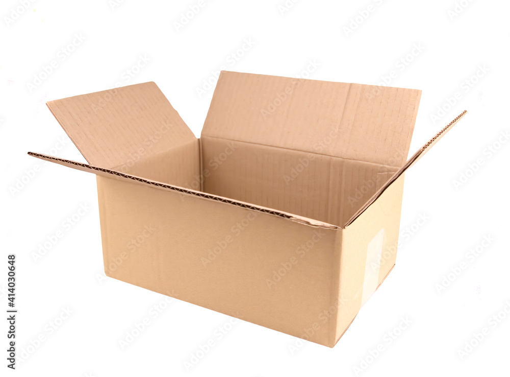 Cardboard box isolated on white background. Cardboard box isolated on white background.