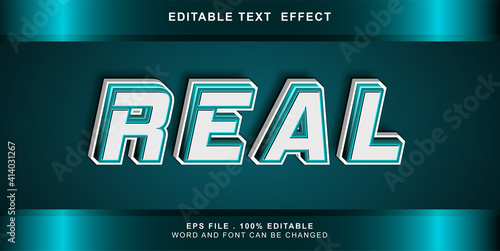 text effect editable real