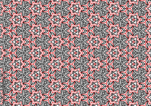 Grey Tile Pattern. Black Mosaic  Background. White Mexico Design. Blue December Decoration. Ethnic Carpet. Christmas Template. Monochrome Winter Pattern. Abstract Artwork.