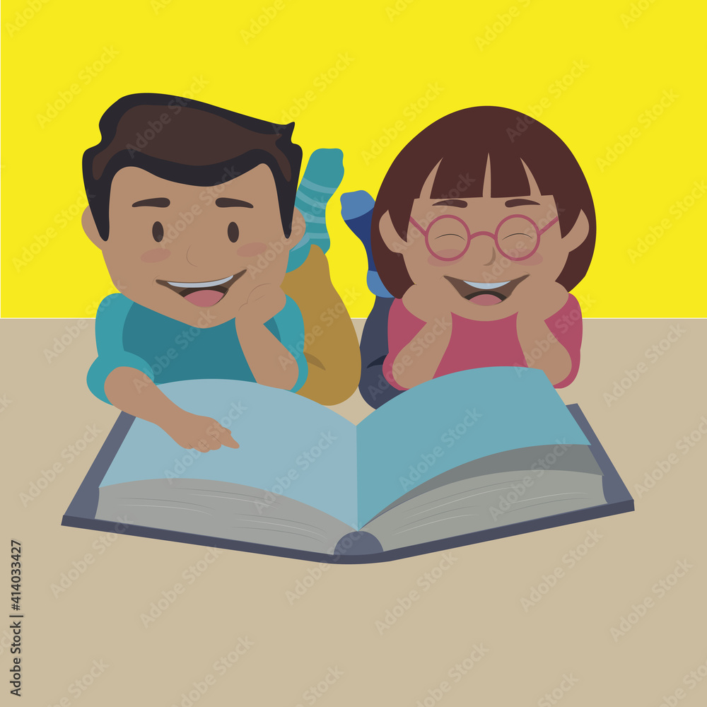 child reading a book child reading a book